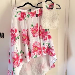 2-piece set - Skirt/Crop Top